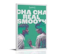 Póster decorativo vintage de What Is The Movie Cha Cha Real Smooth About at Sherigallegos, póster decorativo para sala de estar, dormitorio, 30 x 45 cm, estilo marco