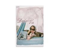 Póster Deja Vu de Olivia Rodrigo, lienzo clásico, decoración impermeable, arte mural, decoración universal, pintura para regalar a amigos, profesores, 40 x 60 cm, estilo sin marco