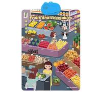 Póster del Alfabeto - Juguetes Interactivos Divertidos para Desarrollo,Decoración para Aula Preescolar,para Hogar Aula Escuela Tiempo en Familia Interior Exterior Vacaciones Cumpleaños