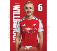 Póster del Arsenal FC Williamson 24/25 Headshot A2 sin marco