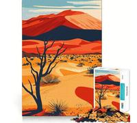Póster del Desierto de Namib, Rompecabezas de 1000 Piezas para Adolescentes, Juguete para Pensar con sabiduría, diversión Tranquila, Arte de Corte nítido, Coleccionable (50x75cm)