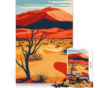 Póster del Desierto de Namib, Rompecabezas de 1000 Piezas para Adolescentes, Juguete para Pensar con sabiduría, diversión Tranquila, Arte de Corte nítido, Coleccionable (50x75cm)