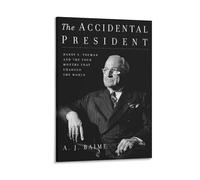 Póster del ex presidente de los Estados Unidos, Harry S. Truman, 2 pósteres artísticos para decoración del hogar, lienzo de 20 x 30 cm