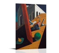 Póster del genio malvado de un rey El genio malvado de un rey pintado por Giorgio De Chirico en 1915, póster de arte en lienzo; marco; 20 x 30 cm