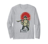 Póster del héroe Occidental de la Ley detrás del Traje Manga Larga