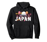 Póster del Horizonte del Festival del Monte Fuji Sakura de Japón Sudadera con Capucha