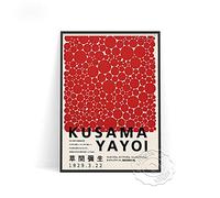 Póster del Museo Yayoi Kusama con Estampado De Calabaza De Lunares,Pintura De Pared De Lunares Clásicos De Kusama,Carteles E Impresiones De Arte De Pared De Japón Vintage - 50X70Cm