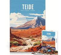Póster del Parque Nacional del Teide, Rompecabezas de 1000 Piezas para Adultos y Adolescentes, Entrenamiento Mental, escapada Tranquila, Corte láser, Bonito Regalo (50x75cm)
