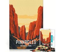 Póster del Parque Nacional Pinnacles, Rompecabezas para Adolescentes de 1000 Piezas, Rompecabezas Mental, Juego Casual y Relajante, Regalo conmovedor (38x26cm)