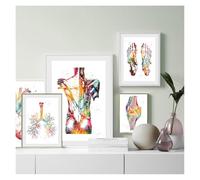 Póster del sistema muscular de anatomía humana, imagen artística, esqueleto, estampado Vintage, lienzo nórdico, pintura educativa, decoración moderna(D,A3 30X42CM No Frame)
