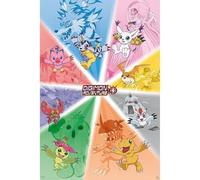 Póster Digimon Adventure grupo 91.5 x 61 cm