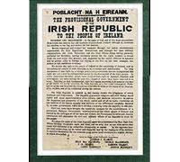 Póster, diseño la proclamación de la República de Irlanda en 1916