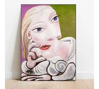 Póster e impresión del famoso pintor Pablo Picasso, lienzo, arte de pared, imagen abstracta para decoración del hogar y la sala de estar (40 x 60 cm/sin marco)