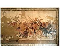 Póster E Impresiones De Mosaico De Alexander, Pintura En Lienzo De La Batalla De Issos Alexander Pompei, Imagen De Decoración De Artista De Pared Retro 50X70Cmx1 Sin Marco