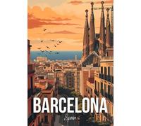 Póster E Impresiones De Paisaje De Viaje Abstracto De La Ciudad De Barcelona, Pintura En Lienzo, Arte De Pared, Imagen Para Decoración Del Hogar 21X30Cm Sin Marco