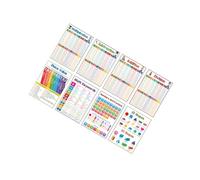 Póster educativo de matemáticas para montaje en pared, póster de papel, herramienta de aprendizaje de matemáticas para preescolar, 8.26 x 11.22 pulgadas