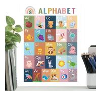 Póster Educativo | Decoración Mural para Aula y Sala de Juegos - Tablas Interactivas Estilo Boho para Niños Escuela Casa Juego