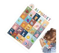 Póster Educativo para Guardería Preescolar - Póster Aprendizaje Temprano | Juego De Gráficos Interactivos Boho Para Niños Niños Viaje Casa Desarrollo Habilidades Juego Preescolar