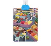 Póster educativo preescolar: gráfico de pared del alfabeto, tabla de sonido en inglés parlante, gráfico del alfabeto para niños | Juguete de papel interactivo para preescolar, educación en el hogar, g