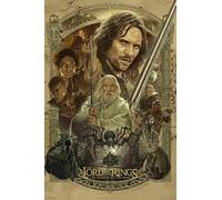 Póster El señor de los anillos: el retorno del rey, tamaños DinA4 y DinA3, impresión offset digital sobre papel de 200g, fabricado en España, sin marco, envío en tubo de cartón (Fantasia, A3)