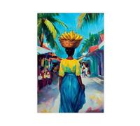 Póster en lienzo con diseño de Bananas Island Life, decoración de dormitorio, paisaje, oficina, habitación, regalo, 30 x 45 cm
