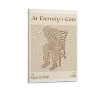 Póster en lienzo con texto en inglés "At Eternitys Gate", pintura para pared, oficina, hogar, regalos, 20 x 30 cm
