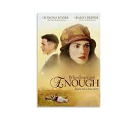 Póster en lienzo con texto en inglés "When Love Is Not Enough (60 x 90 cm), estilo sin marco