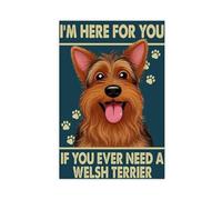Póster en lienzo con texto en inglés «You Need A Welsh Terrier» para decoración de pared o sala de estar, dormitorio, 20 x 30 cm