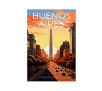 Póster en lienzo de Buenos Aires para decoración de pared, pinturas para sala de estar, dormitorio, 20 x 30 cm
