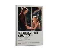 Póster en lienzo de la película 10 Things I Hate About You, póster decorativo para dormitorio, sala de estar, 20 x 30 cm, estilo marco