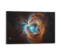 Póster en lienzo del universo para pared, diseño de estrellas, cielo nocturno, abstracto, nebulosas, nubes, obras de arte modernas para dormitorio, sala de estar, decoración del hogar, 40 x 60 cm