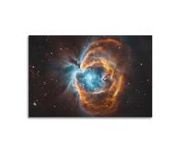 Póster en lienzo del universo para pared, diseño de estrellas, cielo nocturno, abstracto, nebulosas, nubes, obras de arte modernas para dormitorio, sala de estar, decoración del hogar, 20 x 30 cm