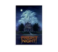 Póster en lienzo impermeable de la parte 2 de Fright Night, impresión HD resistente a los rayos UV, adecuado para salas de estar y pasillos, ideal como regalo, estilo sin marco, 40 x 60 cm
