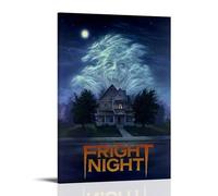 Póster en lienzo impermeable de la parte 2 de Fright Night, impresión HD resistente a los rayos UV, apto para salas de estar y pasillos, ideal para regalo, estilo marco, 30 x 45 cm