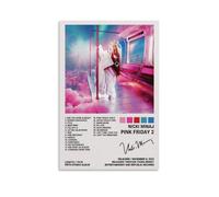 Póster estético de 2 Nicki Minaj de Pink Friday para dormitorio, pintura decorativa, lienzo, arte de pared, sala de estar, dormitorio, pintura artística de pared, estilo sin marco, 20 x 30 cm