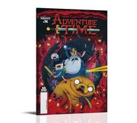 Póster estético de Hora de Aventuras para dormitorio, pintura decorativa, lienzo, arte de pared, póster de sala de estar, pintura de dormitorio, arte de pared, estilo marco, 40 x 60 cm