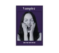 Póster estético de vampiro de Olivia Rodrigo para dormitorio, pintura decorativa, lienzo, arte de pared, sala de estar, dormitorio, pintura artística de pared, estilo sin marco, 60 x 90 cm