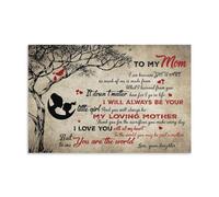 Póster familiar Daughter to mamá my love mother lienzo póster decoración pintura sala de estar pared dormitorio pintura impresión de pared pintura arte pintura moderna casa niño habitación impresión