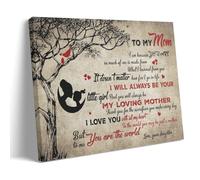 Póster familiar Daughter to mamá my love mother lienzo póster decoración pintura sala de estar pared dormitorio pintura impresión de pared pintura arte pintura moderna casa niño habitación impresión