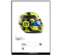 Póster firmado A4 de Lando Norris Racing Driver 2023