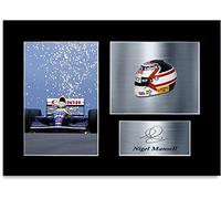 Póster firmado por Nigel Mansell Formula 1 del campeón del mundo A4