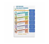 poster Food Hygiene Educational Poster, Clean Cooking Tips Canvas Wall Art for School Home Economics Classroom Decor (Unframed,08x12inch(20x30cm))