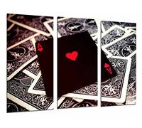 Poster Fotográfico Juego de Mesa, Casino, Cartas de poker, As de Corazones Tamaño total: 97 x 62 cm XXL