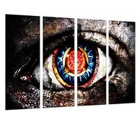 Poster Fotográfico Moderno, Original, Tetrica Ojo Colores Humano, Iris, Tamaño total: 131 x 62 cm XXL