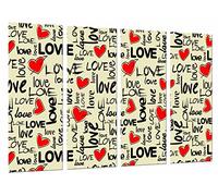 Poster Fotográfico Palabra Love, Corazon Amor Tamaño total: 131 x 62 cm XXL