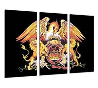 Poster Fotográfico Queen, Freddie Mercury, Brian May, Musica Rock Tamaño total: 97 x 62 cm XXL, Multicolor