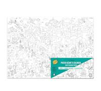 Póster gigante para colorear - Mundo encantado de fantasía - XXL 100×70 cm - Creativo para niños sin pantalla