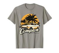 Póster gráfico retro de Compton City California Vibes CA Camiseta