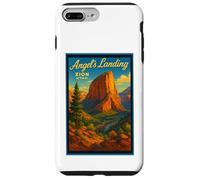 Póster gráfico retro vintage de Angels Landing Utah UT Zion Carcasa para iPhone 7 Plus/8 Plus