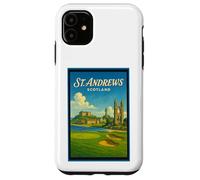 Póster gráfico vintage de los años 50 de St Andrews City, Escocia, Reino Unido Carcasa para iPhone 11
